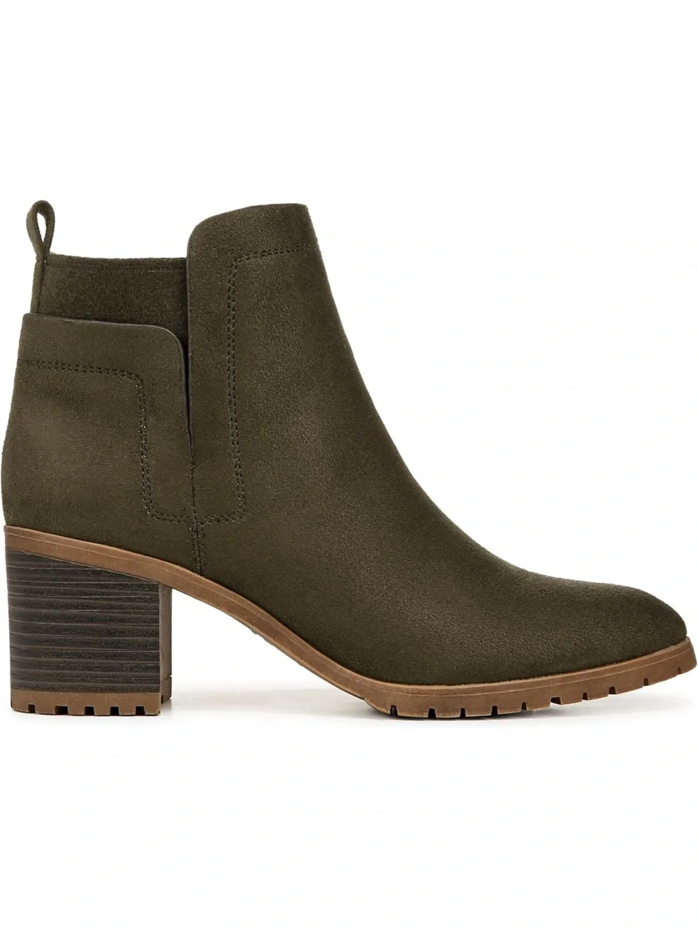 NWT Women's Life Stride Maggie Brown Block Heel Ankle Boots Size 11W